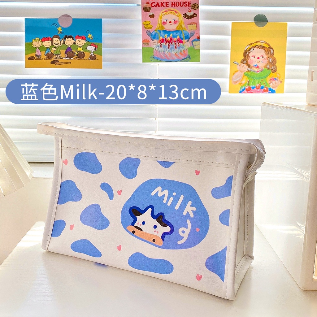 Bóp Viết Da pu In Hình Gấu Hoạt Hình Sáng Tạo Phong Cách Nhật Bản Cho Nữ