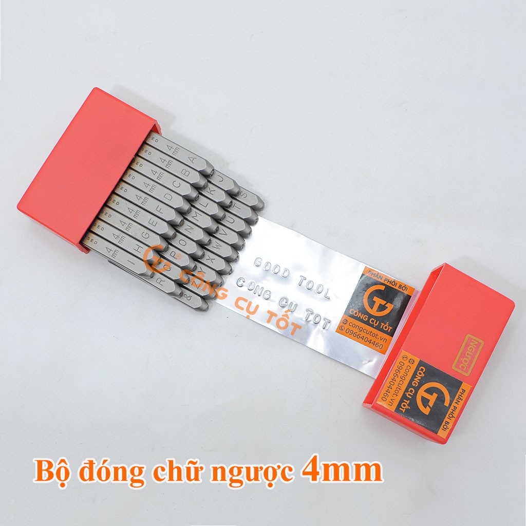 Bộ đóng chữ ngược TOP 4mm