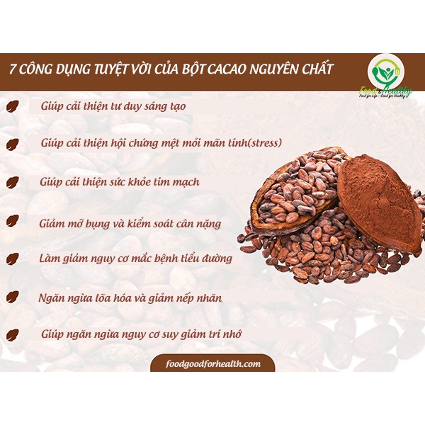 [500gr] Bột Cacao nguyên chất Đăklăk loại 1 | BigBuy360 - bigbuy360.vn