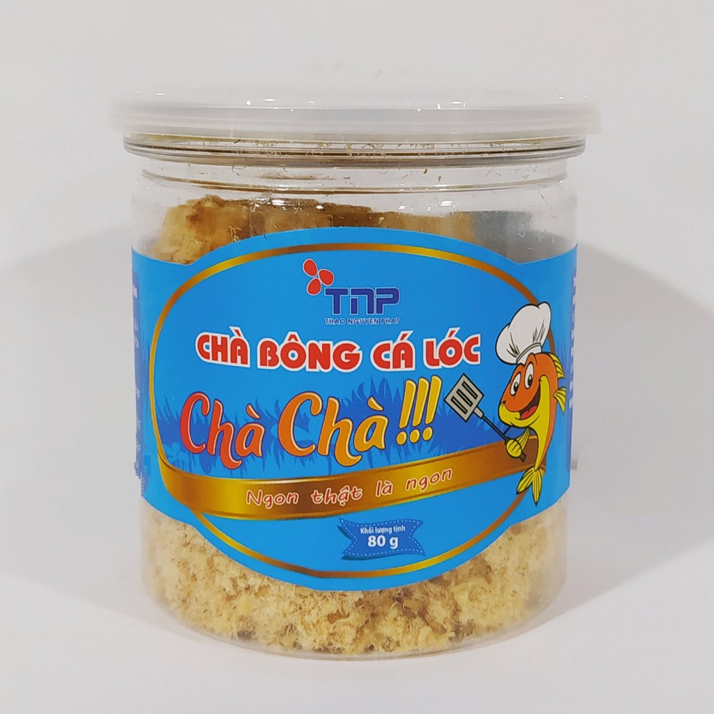 (HŨ 80G) CHÀ BÔNG CÁ LÓC CHÀ CHÀ THẢO NGUYÊN PHÁT (TNP) - Chà bông cá lóc sạch. Cam kết chất lượng