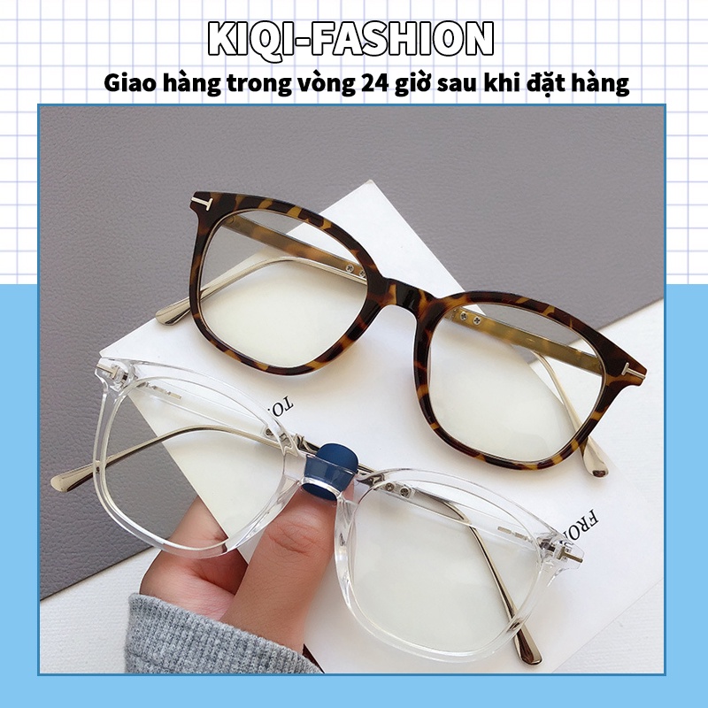 (KIQI-FASHION) COD Kính gọng tròn kiểu dáng thời trang phong cách retro Hàn Quốc