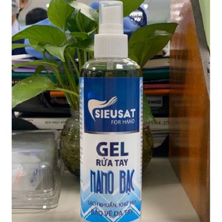 Gel rữa tay khô SIEUSAT NANO BẠC (100ml)