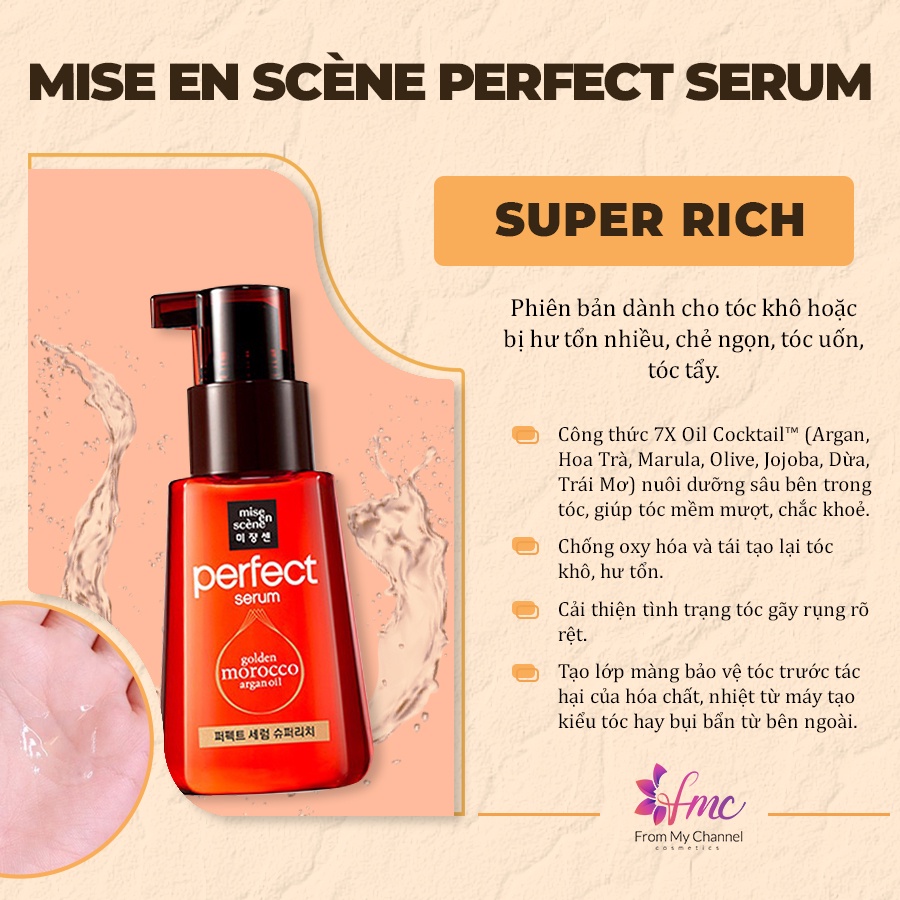 Dầu Dưỡng Tóc Mise en scène Perfect Repair Hair Serum