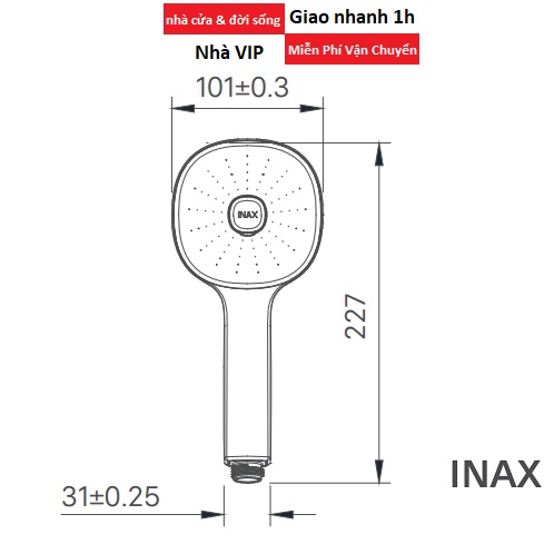 Tay sen tắm tăng áp inax BF-SC7 , BF-SC8, chính hãng