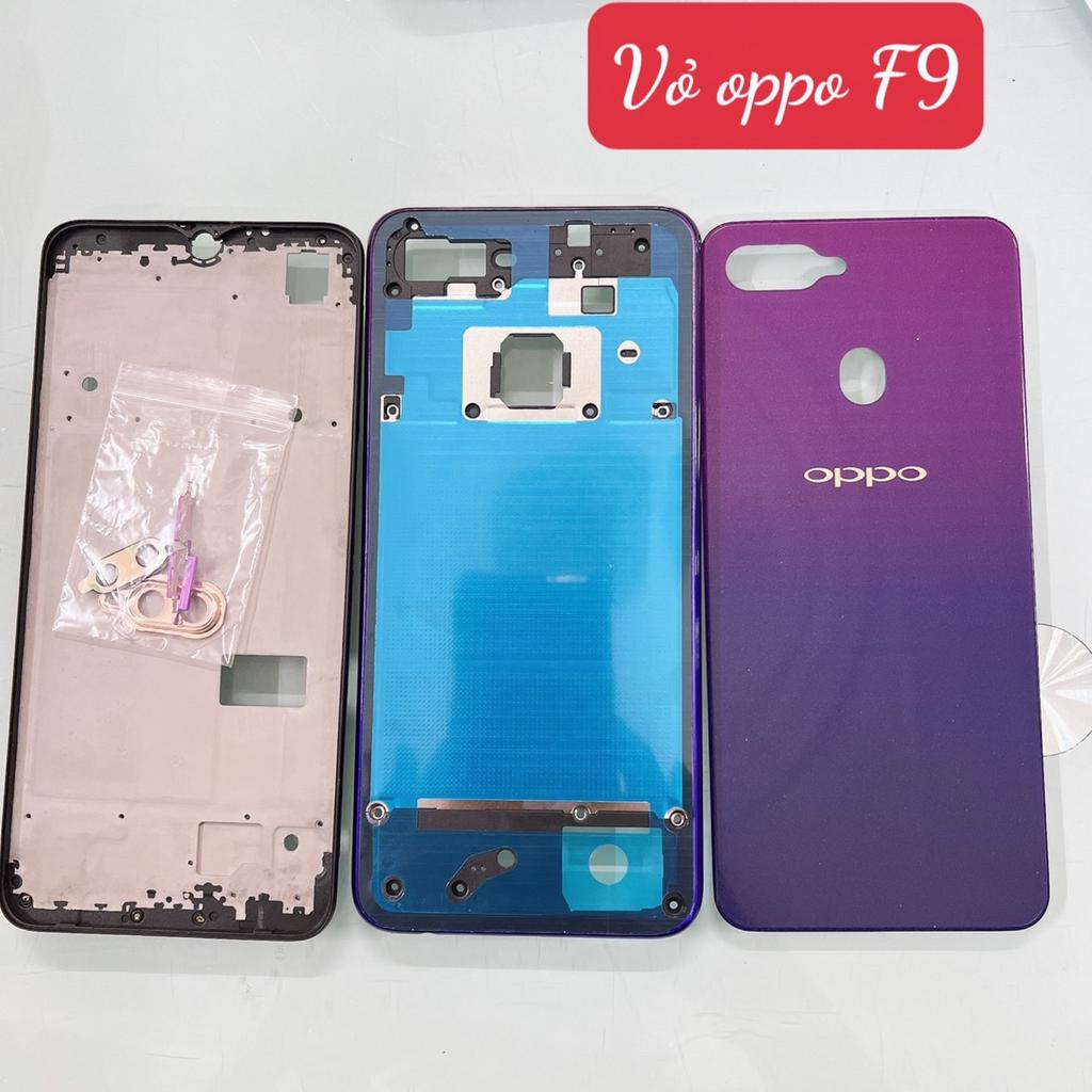 VỎ BỘ OPPO F9 - LƯNG BỘ OPPO F9 - NẮP PIN OPPO F9 CÓ KHUNG SƯỜN - BENZEN