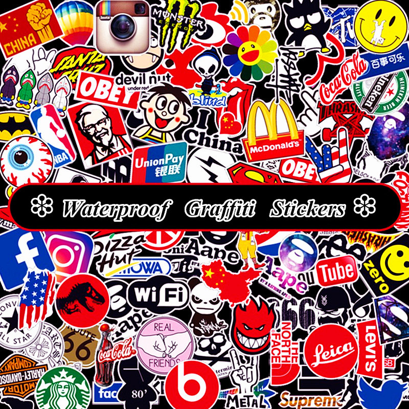 Set 10~100 Miếng Dán Chống Nước Trang Trí Đa Dụng