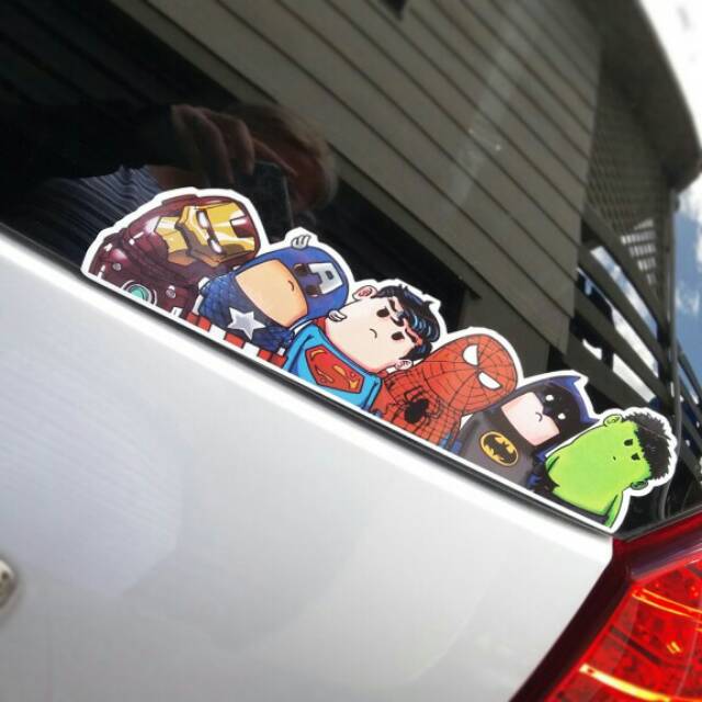 Sticker Dán Trang Trí Xe Hơi Hình Avenger Độc Đáo