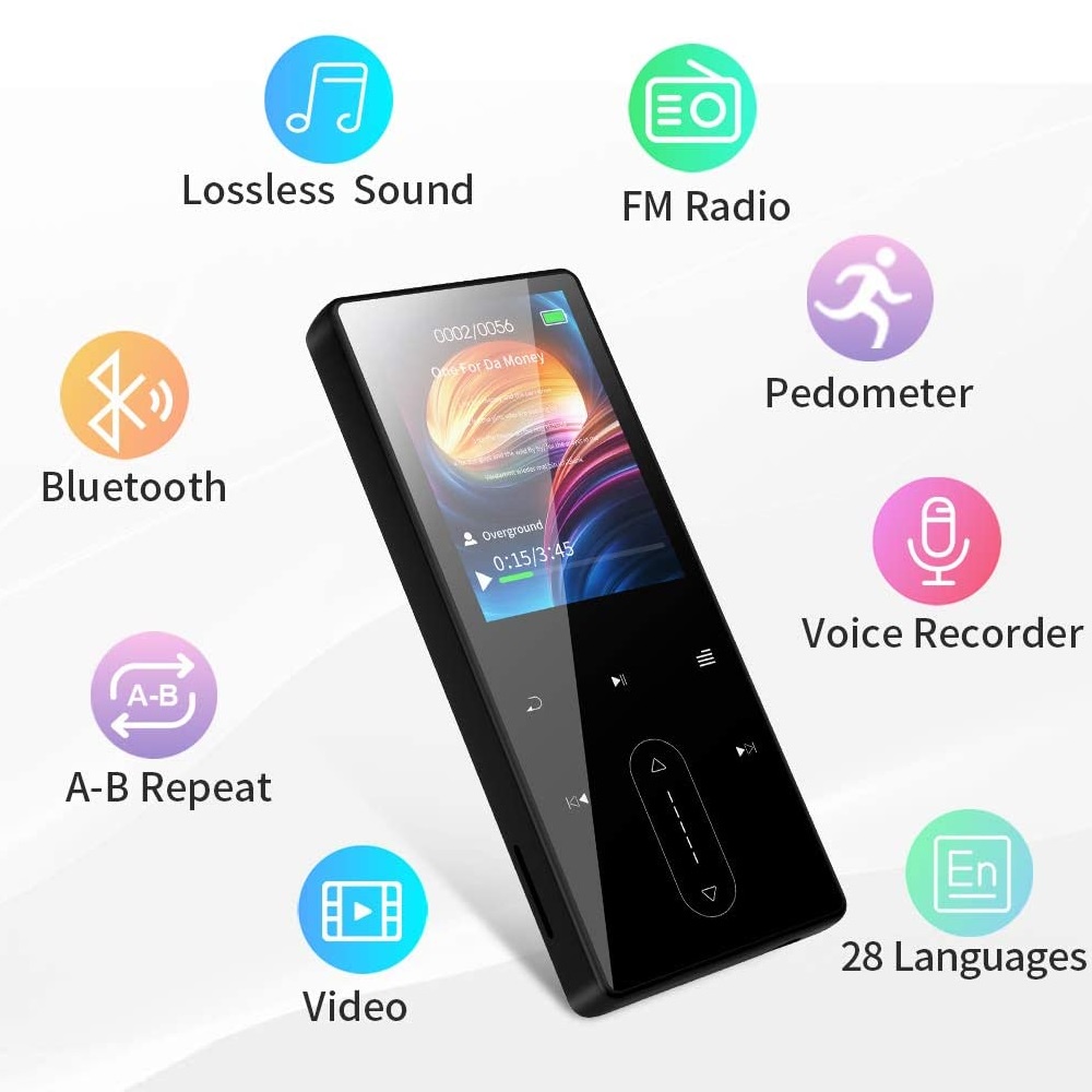 Máy nghe nhạc Ruizu D22 Lossless Bluetooth 4.1 - Music Player Ruizu