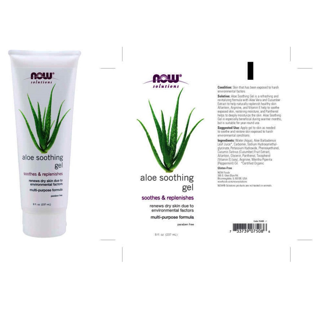 Aloe Soothing Gel - Gel Dưỡng Da chiết xuất từ Nha Đam Chai 237ml