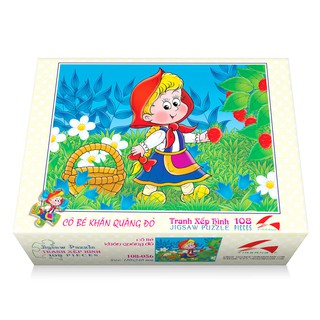 Tranh xếp hình 108 mảnh - Cô bé quàng khăn đỏ