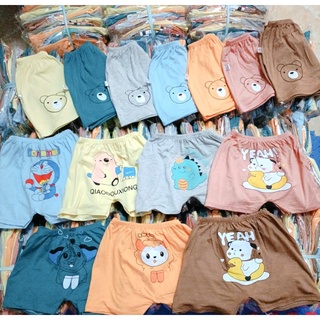 Quần đùi thun lạnh, quần chục k.woo hình mông thú đáng yêu cho bé trai, bé gái 5-15kg