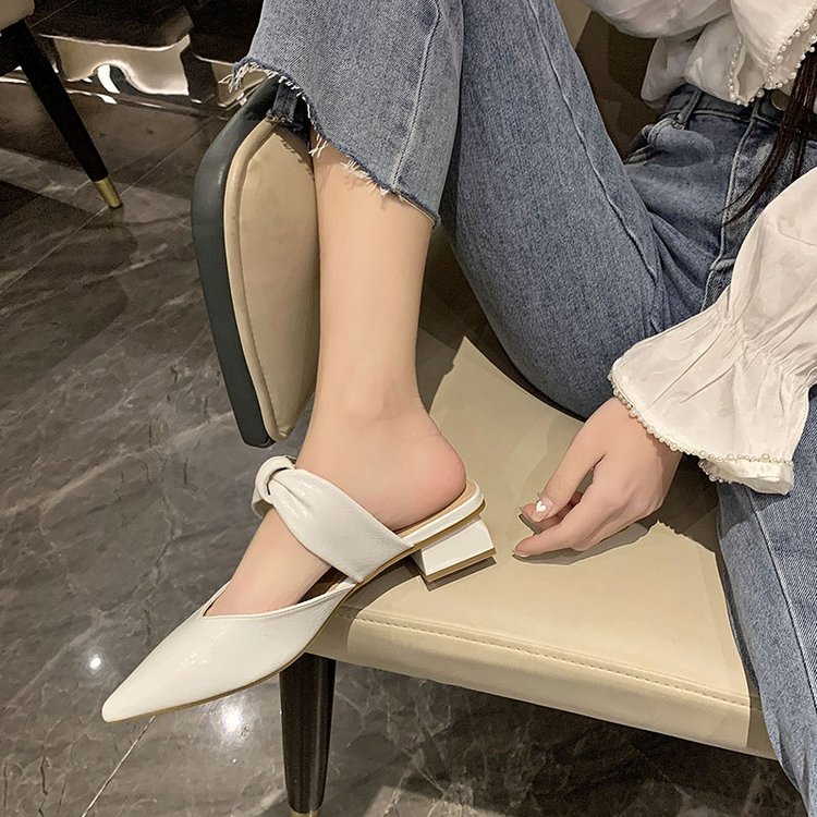 Dép Đế Bằng Mũi Nhọn Đính Nơ Thời Trang Cho Nữ | BigBuy360 - bigbuy360.vn