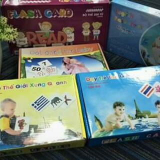 Combo 2 bộ thẻ học cho bé