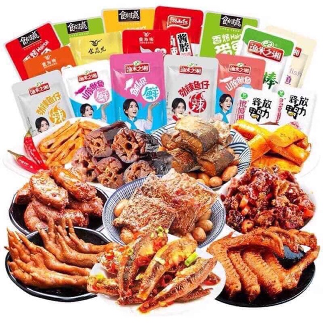 Set ăn vặt 36 món TQ