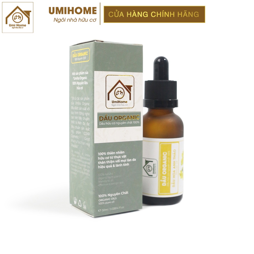 Dầu Hoa Anh Thảo dưỡng da chuyên sâu hữu cơ UMIHOME nguyên chất | Evening primrose oil 100% Organic 10ML