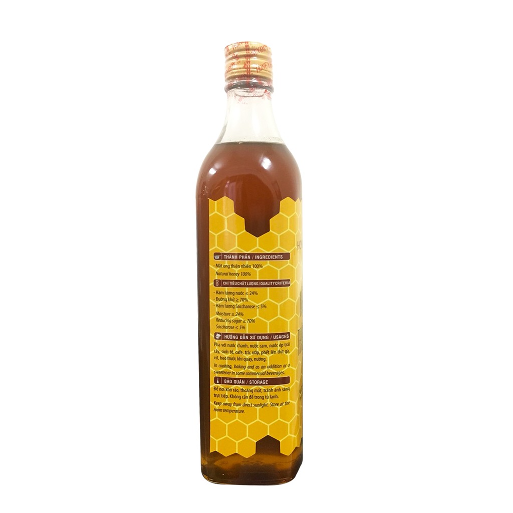 BỘ MẬT ONG THÔ HONEYBOY 1000ML và MẬT ONG THIÊN NHIÊN HONEYBOY 500ML