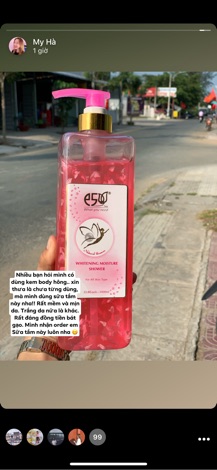 Sữa Tắm Trắng Da, Mềm Da