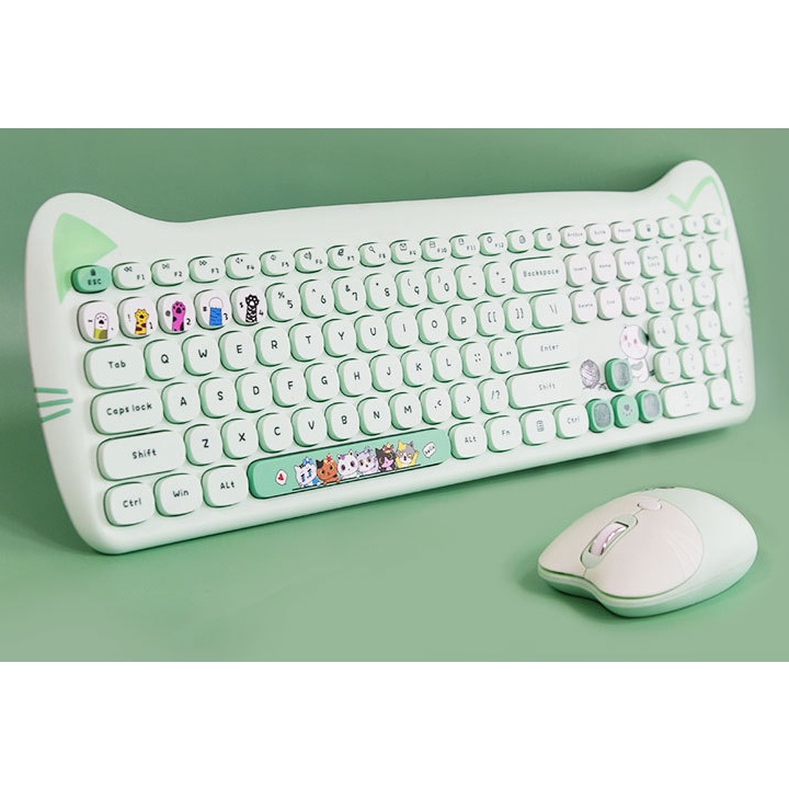 Combo bàn phím và chuột và lót không dây MOFii Geezer Plus chính hãng có sẵn - Set bàn phím