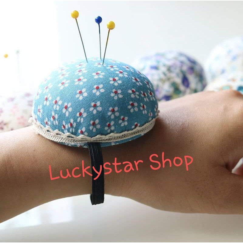 ♡ Gối Ghim Kim Bánh Bao có dây đeo, ghim kim may tay, kim thêu, kim gút, kim may máy, xinh xắn, dễ thuơng.