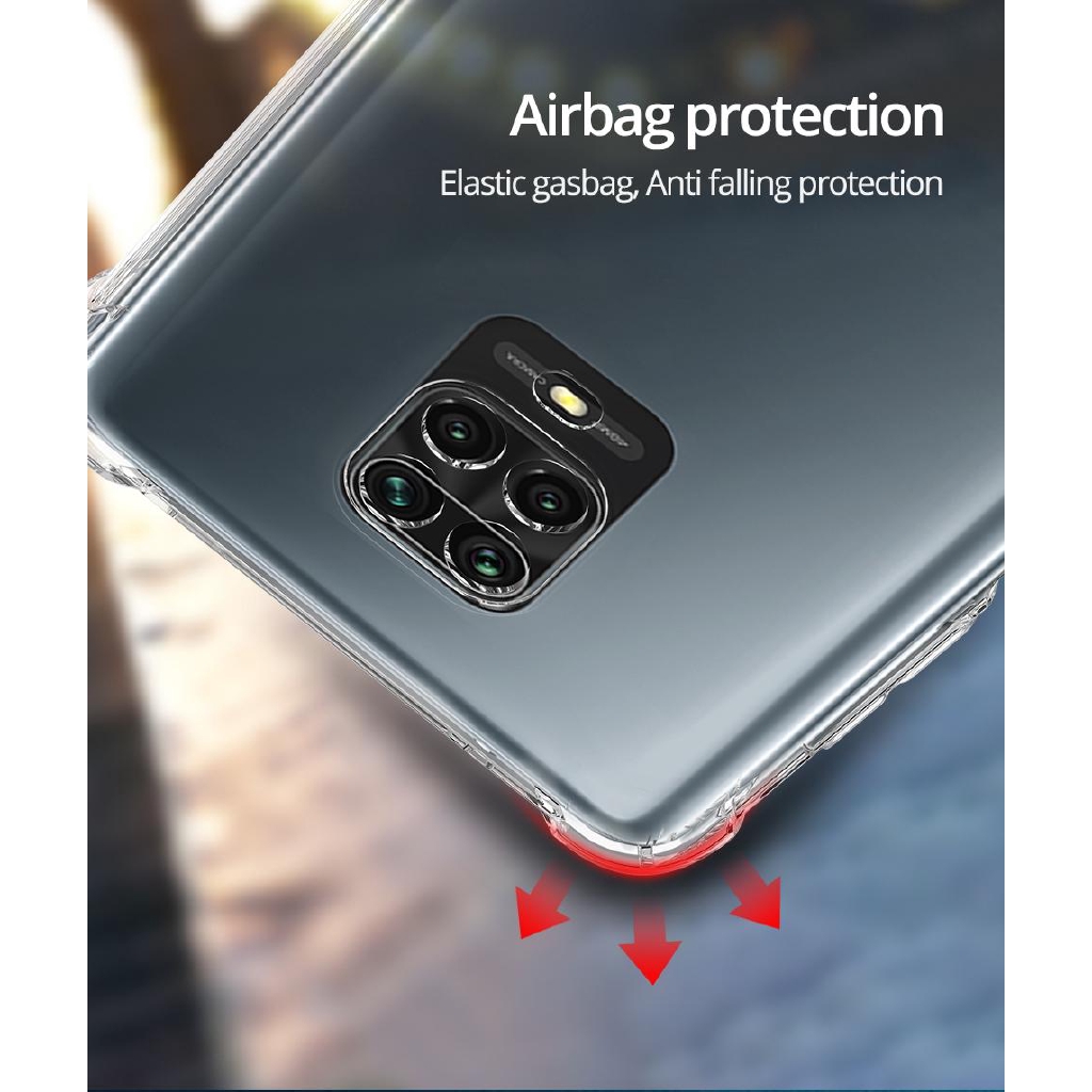 Ốp điện thoại trong suốt chống sốc thời trang cho Redmi Note 10 9 9T 9s 8 7 Pro 8A 7A 9A 9C 5G