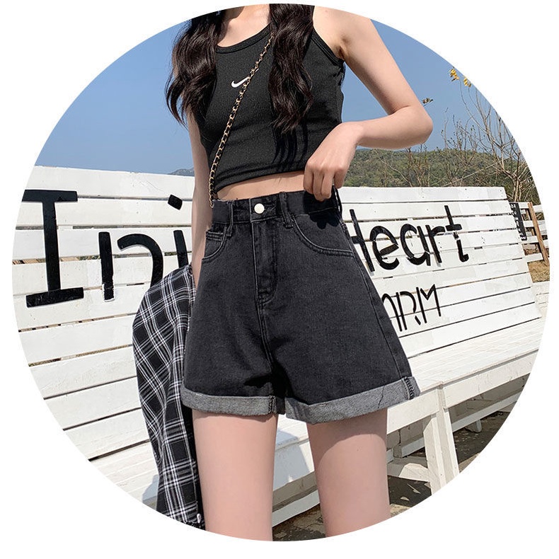 NRVP Quần Short Jeans Lưng Thun Plus Size