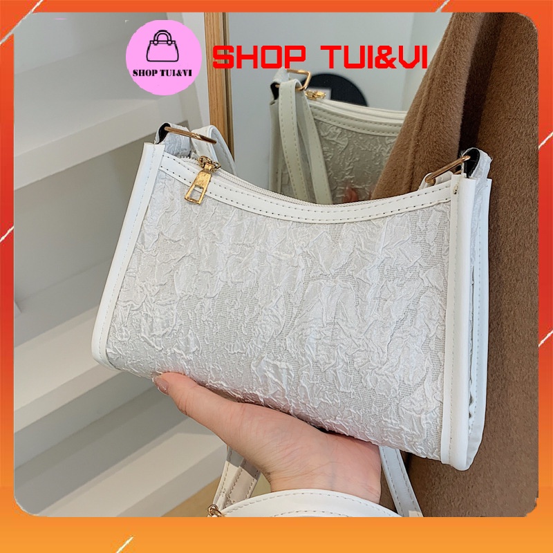 Túi đeo vai, Túi đeo chéo nữ Quảng Châu vải họa tiết xinh xắn