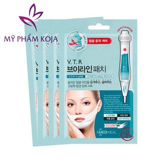 MẶT NẠ V-LINE THỊNH HÀNH NHẤT HÀN QUỐC (Mediheal Clinic V.t.r Stretching V-line Patch) 4 miếng/ hộp