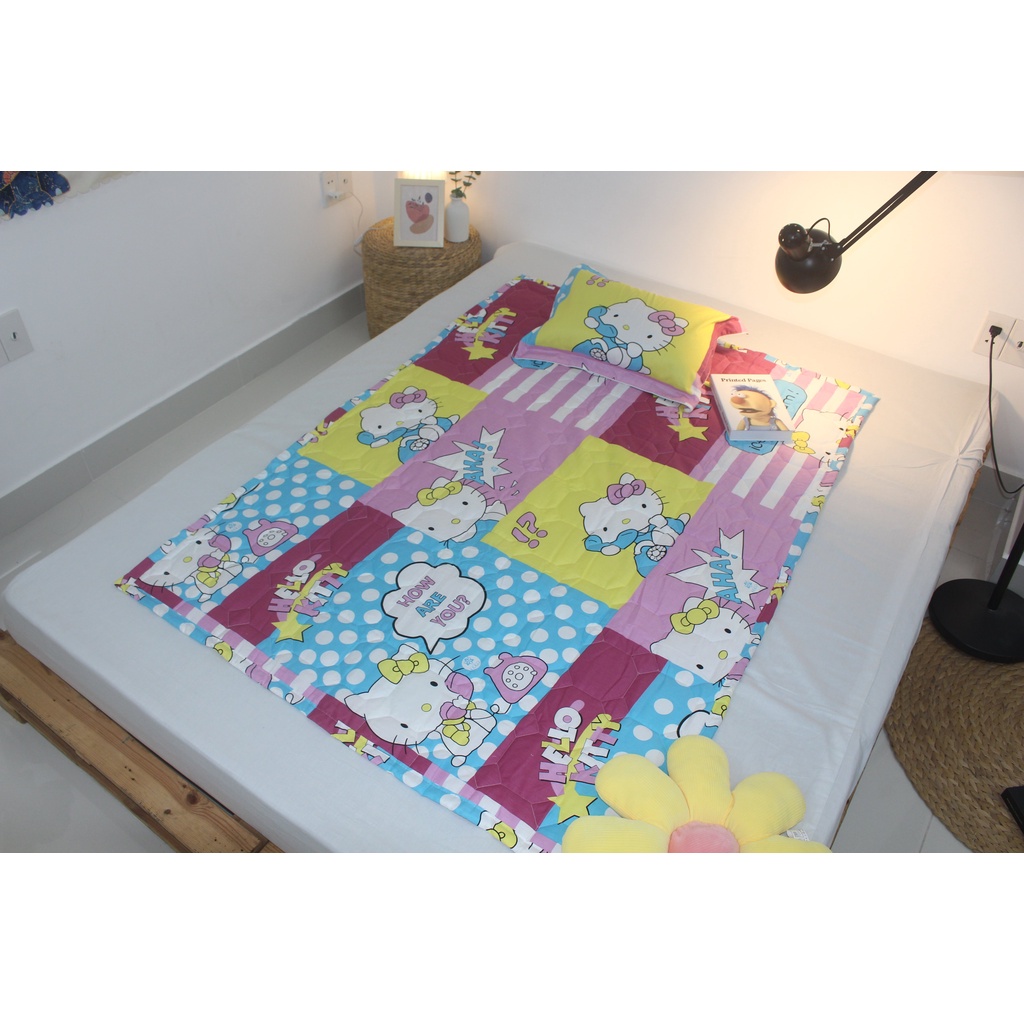 Chăn- Mền Cotton Kha Ly size nhỏ cho bé đi học hoặc ở nhà