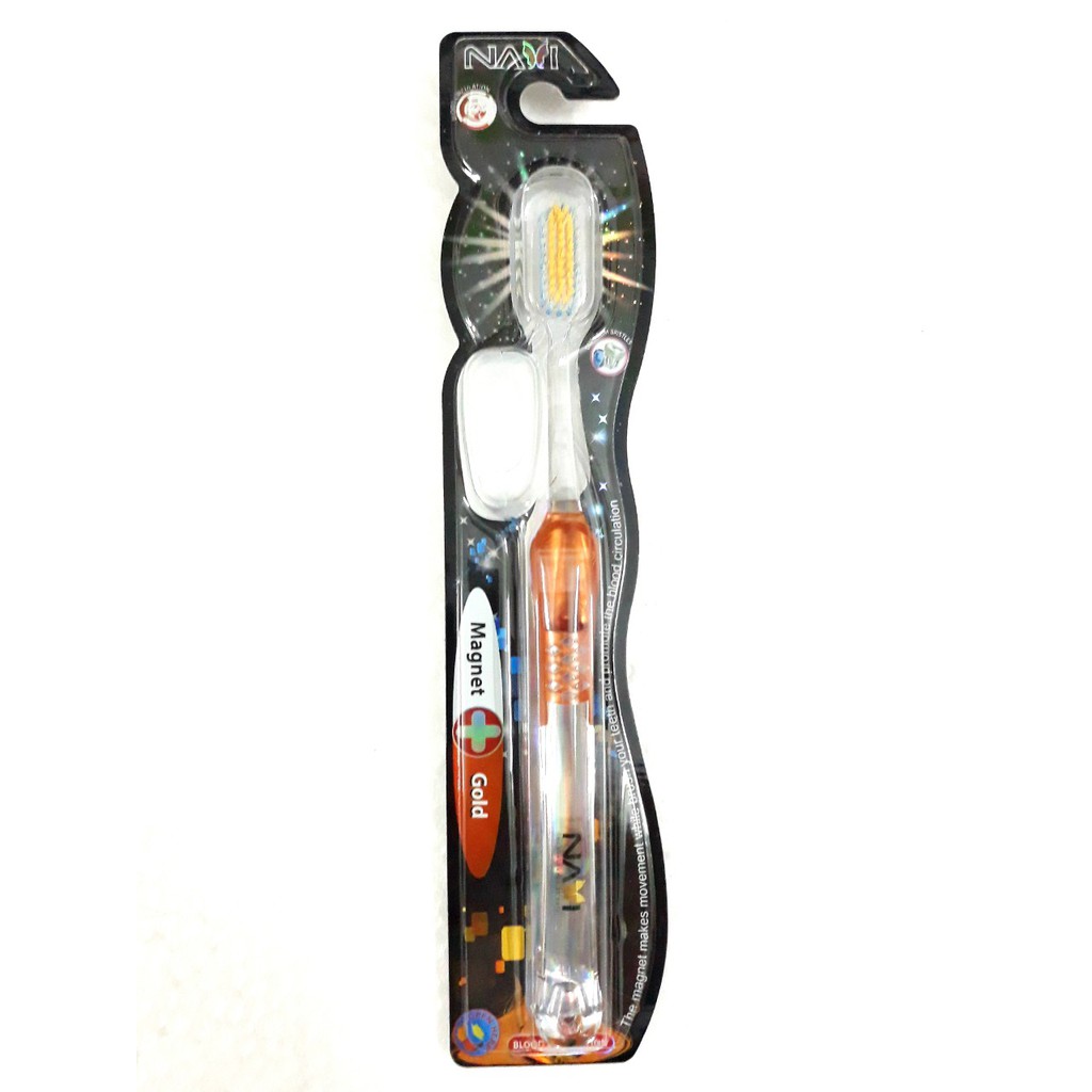 1 Cây Bàn Chải NAVI MAGNET GOLD  NANO SILVER BCM01 (Giao màu ngẫu nhiên)