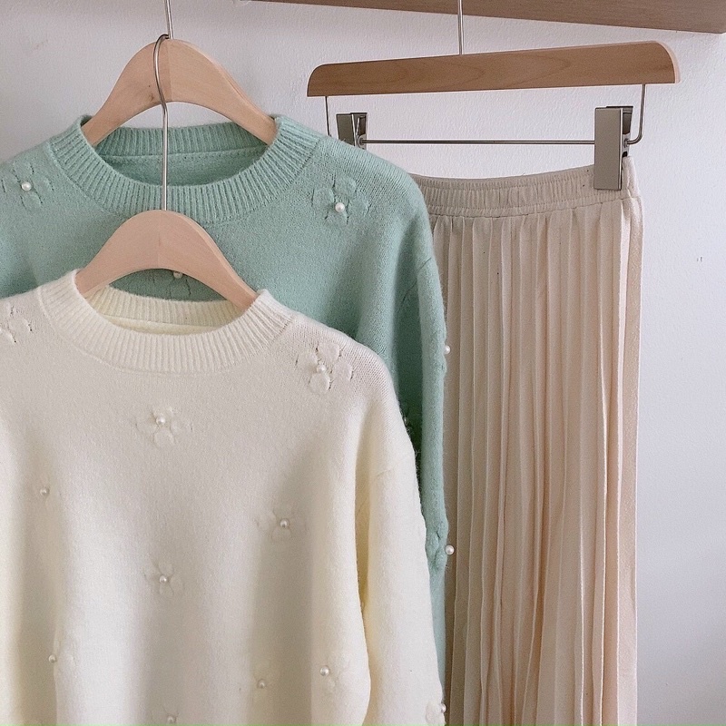 Áo len hoa nhuỵ ngọc