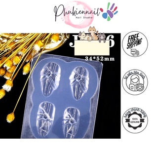 Khuoon silicon đúc charm nail các kiểu