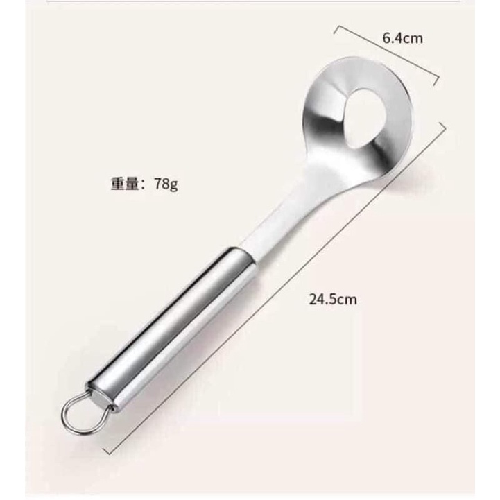 Thìa Nặn Thịt Viên Inox, Muôi Làm Mộc Viên Chả Có Móc