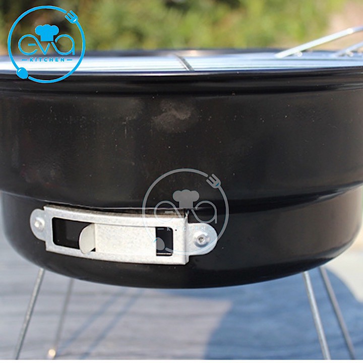 Bếp Nướng Than Hoa Tròn Có Chân Bếp Cao Portable Barbecue