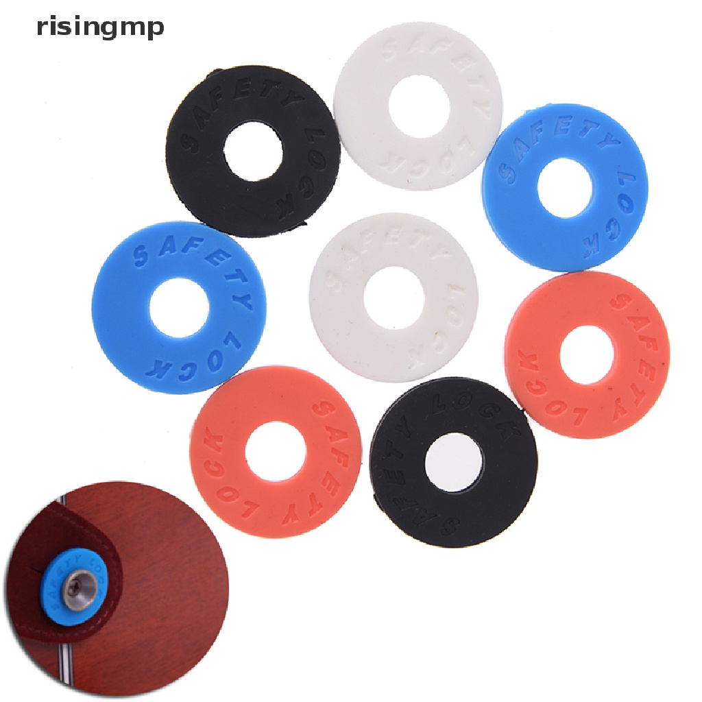 Set 4 Vòng Đệm Cao Su Chuyên Dụng Cho Dây Đeo Đàn guitar Điện / bass ♨Nóng Bỏng