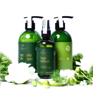 Combo bộ dầu gội+dầu xả+tinh dầu xịt dưỡng tóc hoa bưởi Vijully