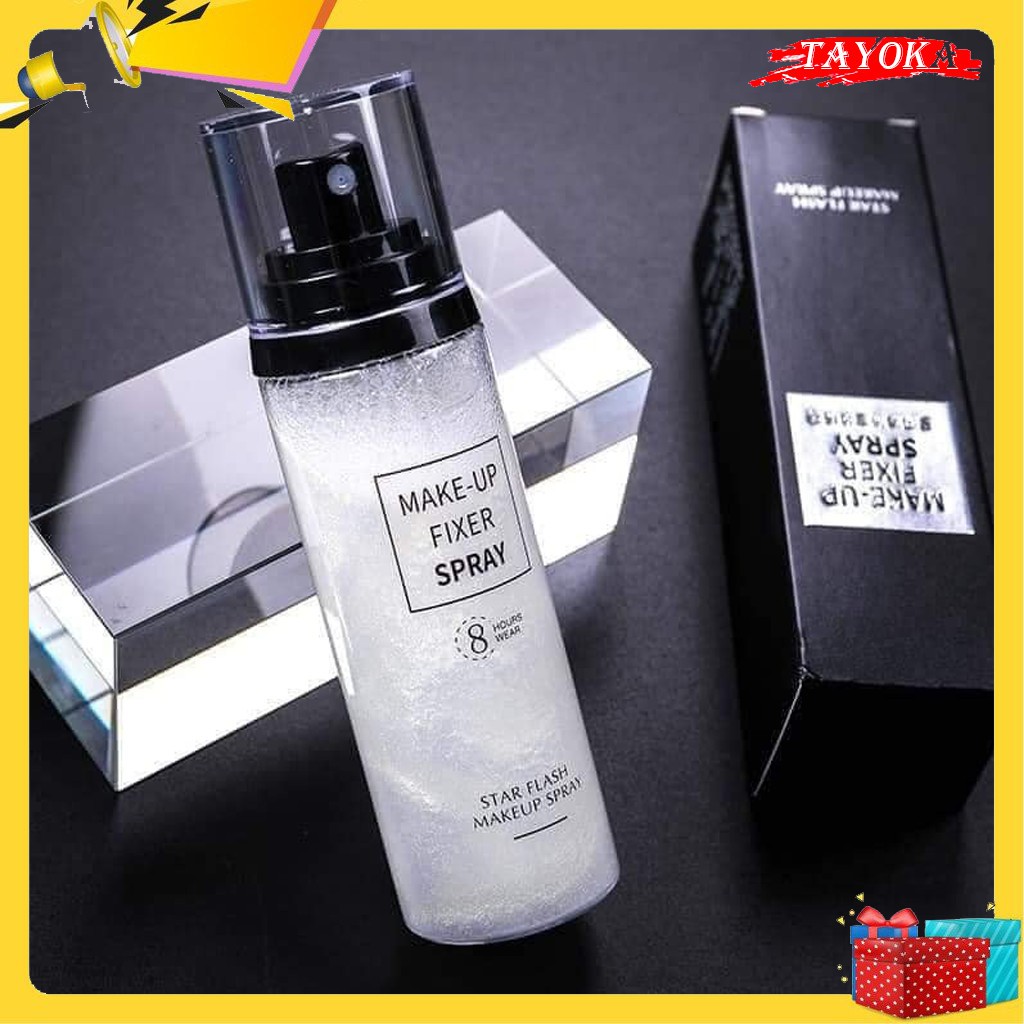 Xịt khóa lớp makeup FIXER SPRAY 💙KÈM QUÀ TẶNG💙 xịt giữ lớp trang điểm lâu trôi kiêm xịt khoáng dưỡng da TAYOKA