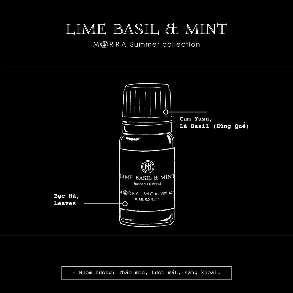 Tinh dầu khuếch tán hương Lime Basil and Mint 10ml