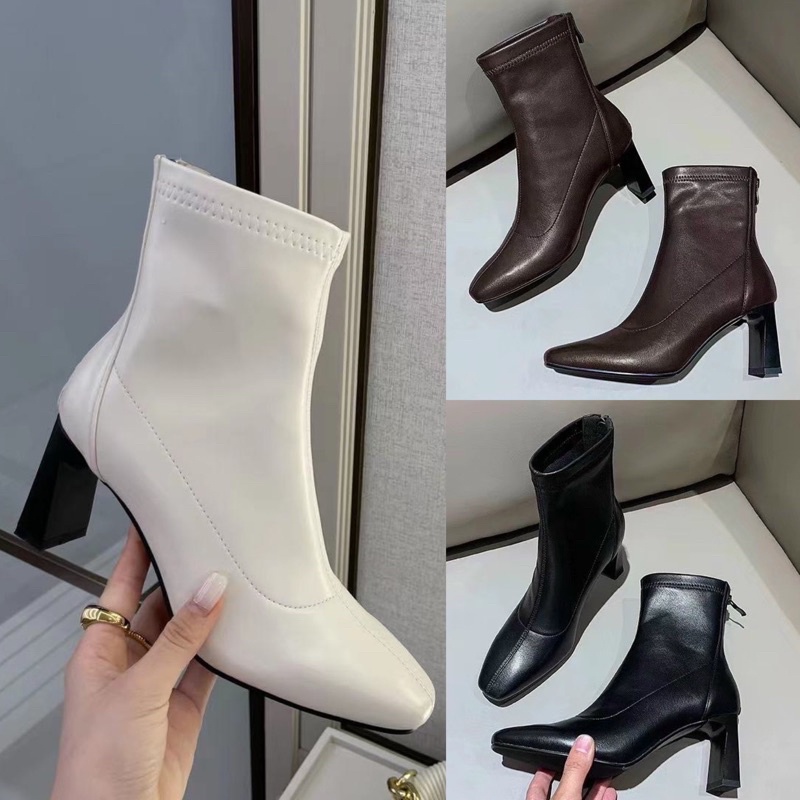 Bốt boot lửng da lì fullbox hàng quảng châu cao cấp