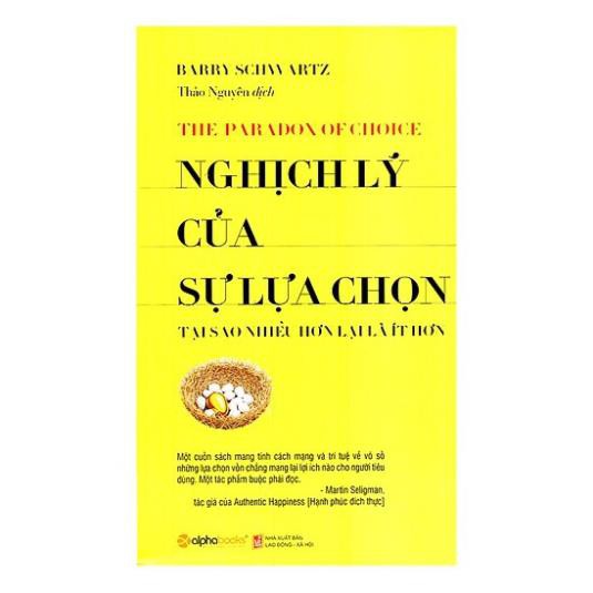Sách AlphaBooks - Nghịch lý của sự lựa chọn (Tái bản 2018)