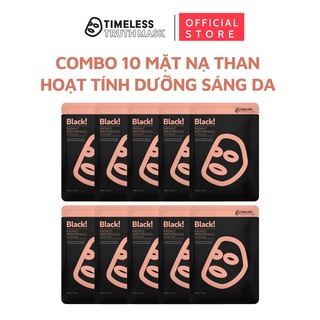Combo 10 Mặt Nạ Than Hoạt Tính Trắng Sáng Da Timeless Truth Mask 30mL x10