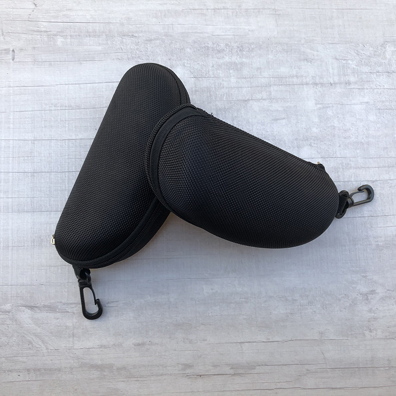 Sunglasses Case Compression Resistant Zipper Hook Glasses Case EVA Sunglasses Case