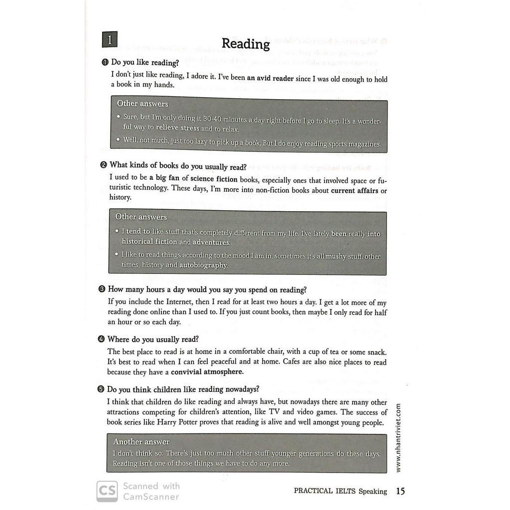 Sách Practical IELTS Speaking