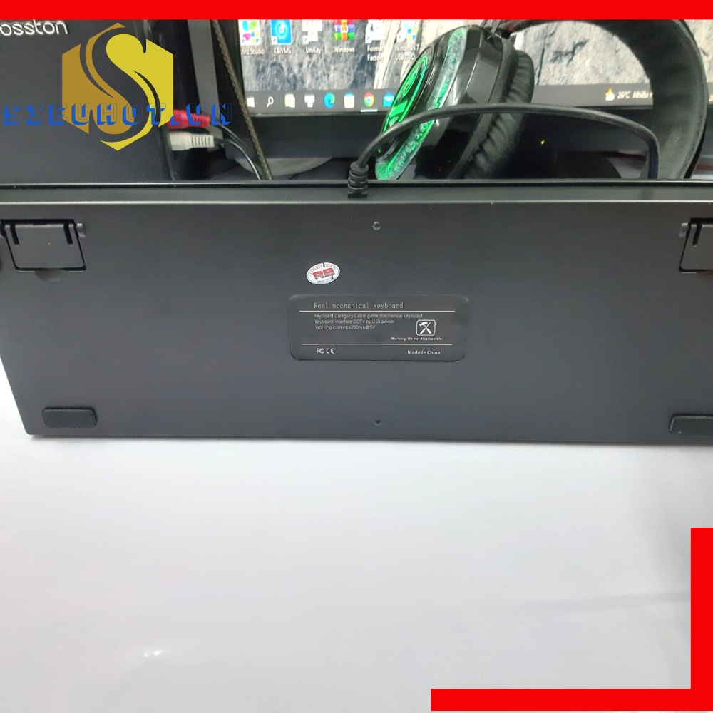 Bàn phím cơ có dây máy tính BAJEAL k200 TKL led gaming keyboard pc chuyên game cao cấp