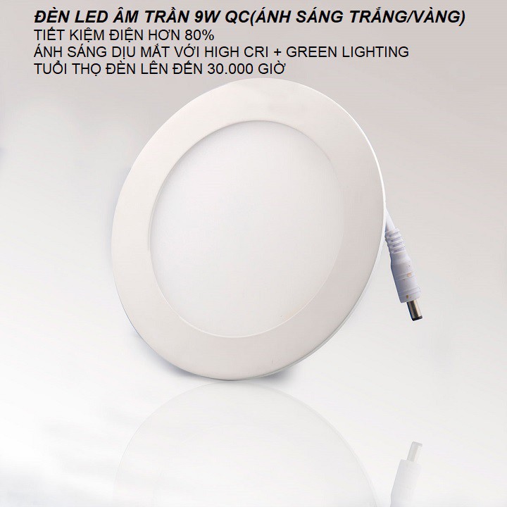 [GIÁ HỦY DIỆT] BỘ ĐÈN LED ÂM TRẦN 6W - 9W - 12W - 18w (ÁNH SÁNG TRẮNG HOẶC VÀNG)