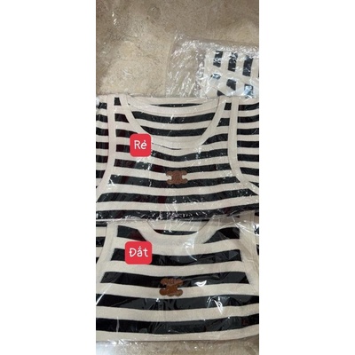 Áo Thun Nữ 3 Lỗ Kẻ - Hàng Quảng Châu Celixx - Loại Hàng Đẹp