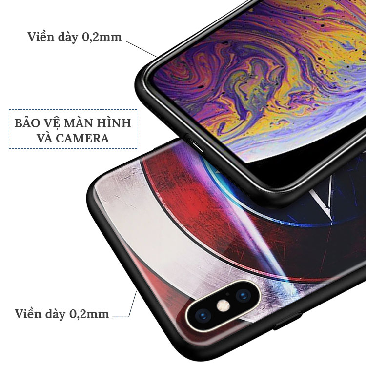 Ốp Đt Chất Ip 11 Pro Max In Hình Captain America CASESPOT Iphone 5S Se 6 6S 7 8 Plus Iphone 12 Iphone 12 Pro Max