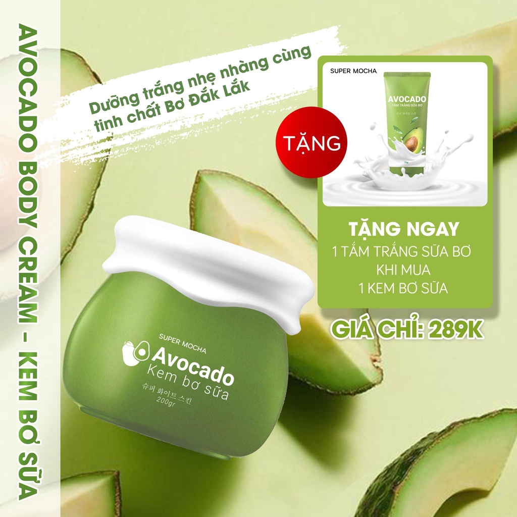 🥑🥑🥑 TẮM TRẮNG BODY BƠ SỮA SUPER MOCHA