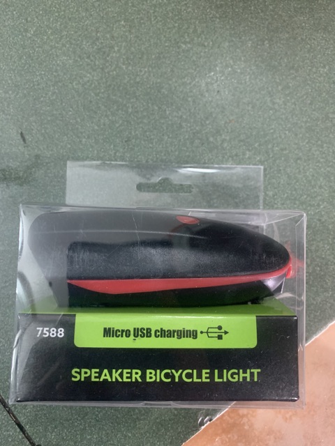 Đèn sạc treo xe đạp có còi