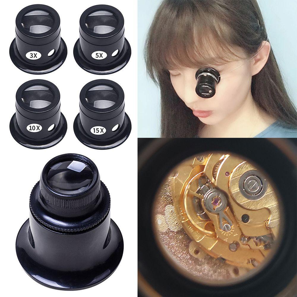 Kính Lúp 3X 5X 10X 15X 20X Chuyên Dụng Cho Thợ Làm Đồng Hồ