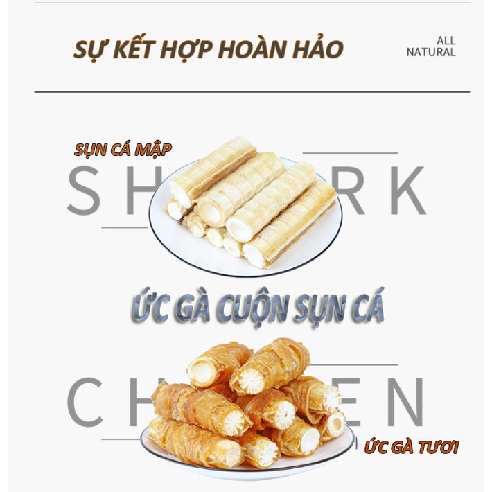 [BỔ SUNG COLLAGEN]Treat Thưởng Học Lệnh JFamille, Gà Phủ Sụn Cá, Pet Snack Gặm Dinh Dưỡng Thú Cưng. 100Gr/ JF133